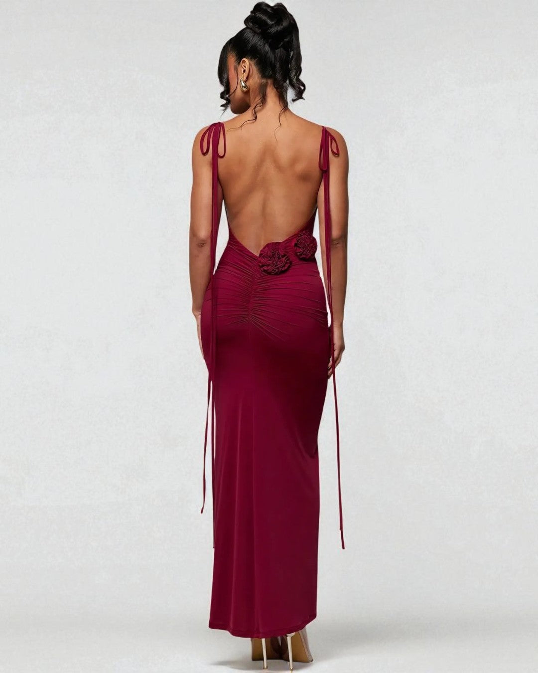 Emily Maxi Dress - Burgundy