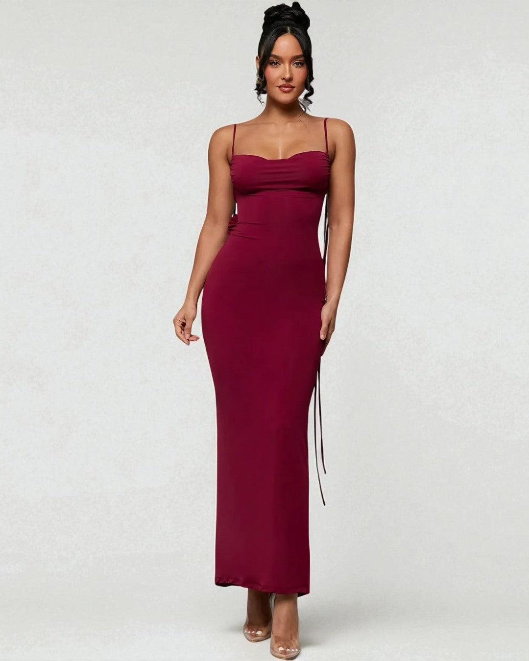 Emily Maxi Dress - Burgundy