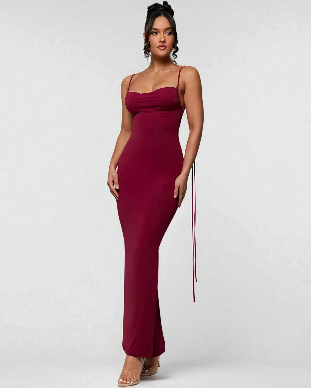 Emily Maxi Dress - Burgundy