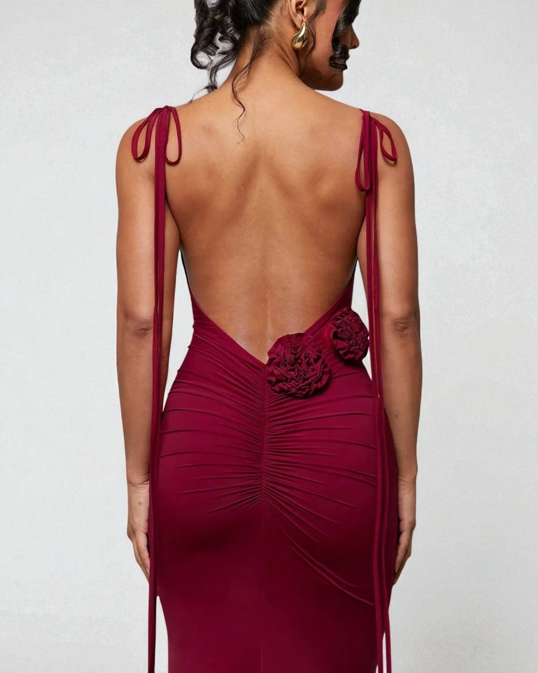 Emily Maxi Dress - Burgundy