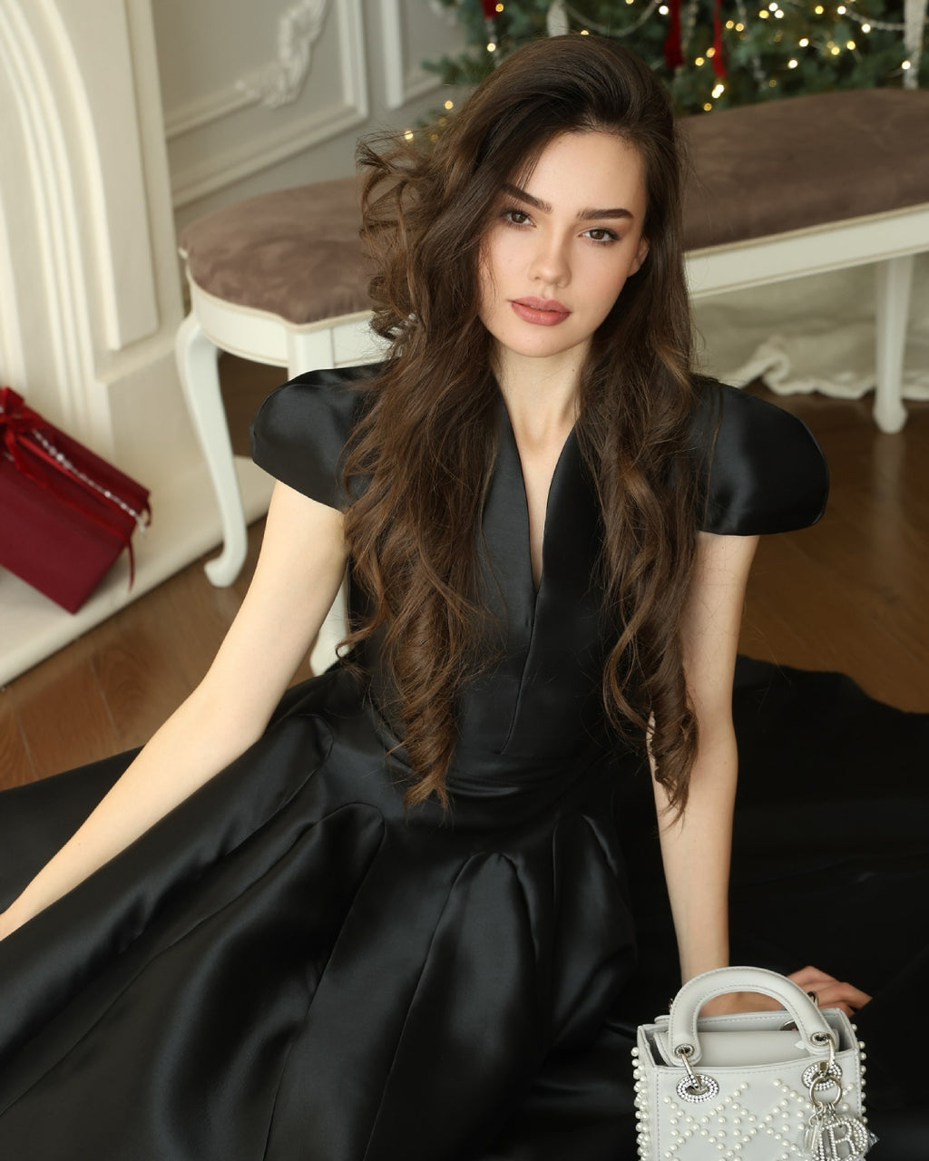 Betty Midi Dress in Black,  Black Cocktail Dress, buy a black dress