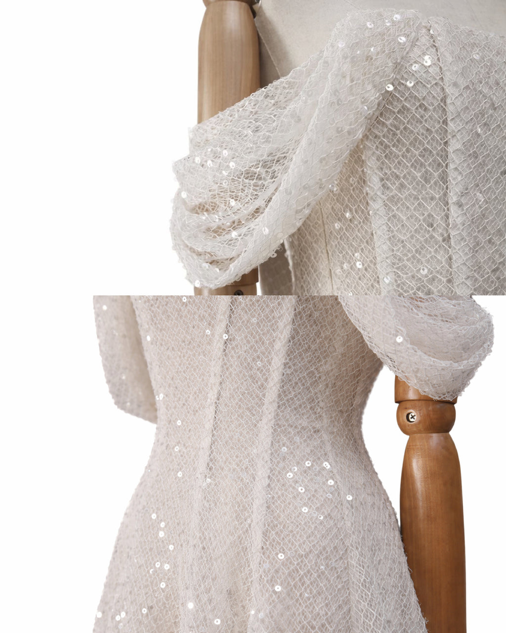 Felicity White Off-the-Shoulder Sparkly Midi Dress, sparkly dress ladies​, sparkly white dress​, sparkly prom dress
