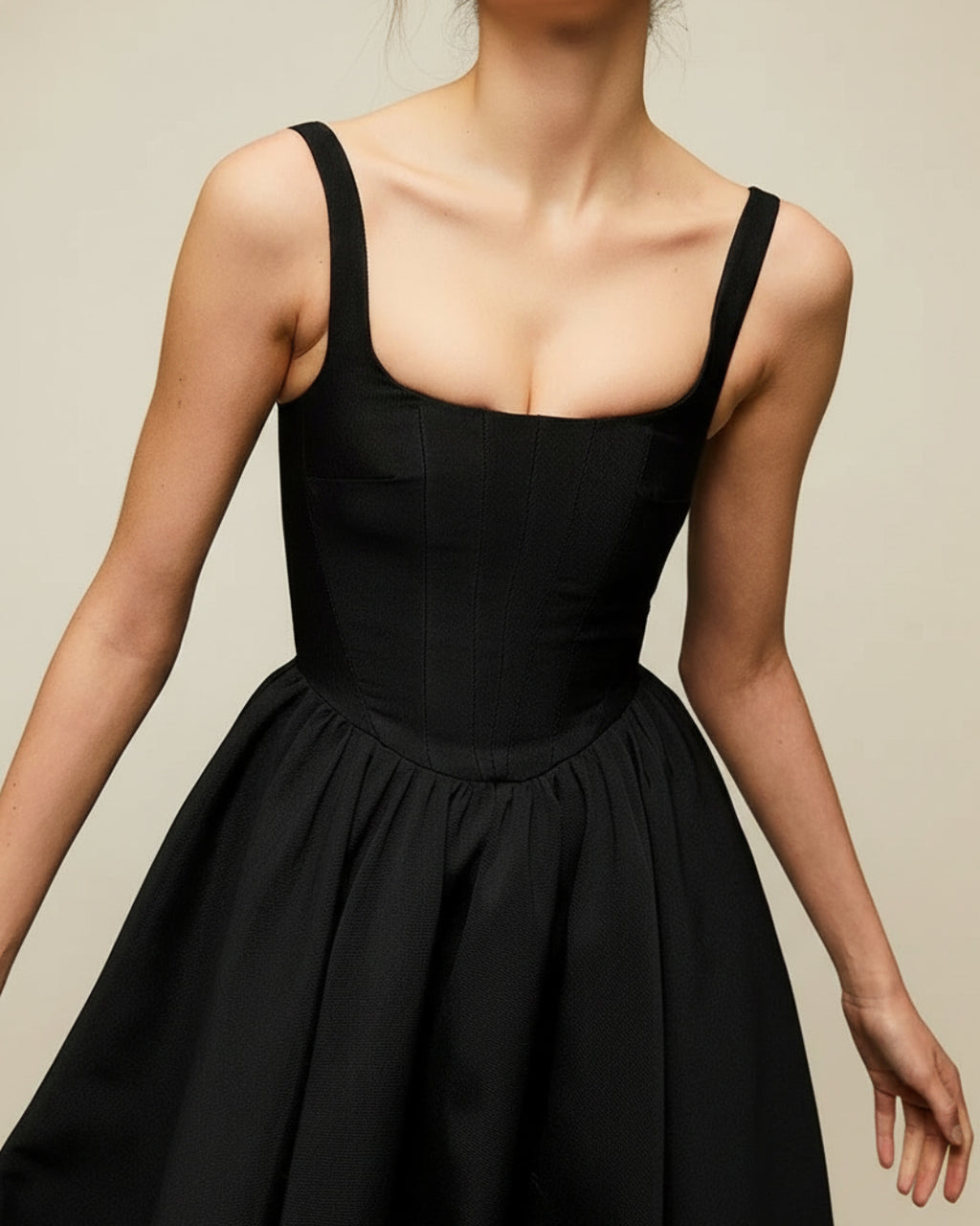 Francoise Midi Dress in Black, Women's Formal Midi Dress, formal formal dress​