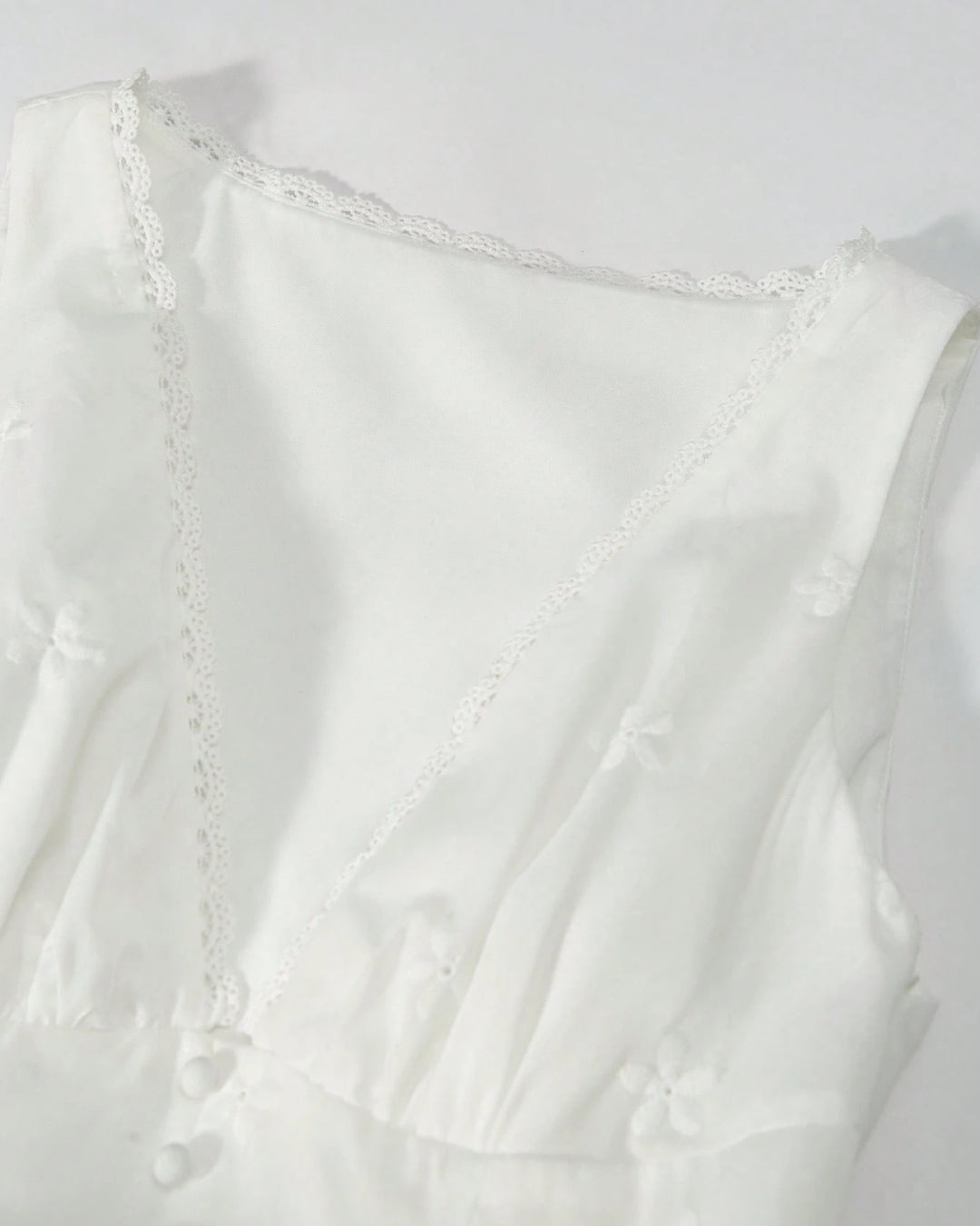 French-Inspired V-Neck Pleated Dress