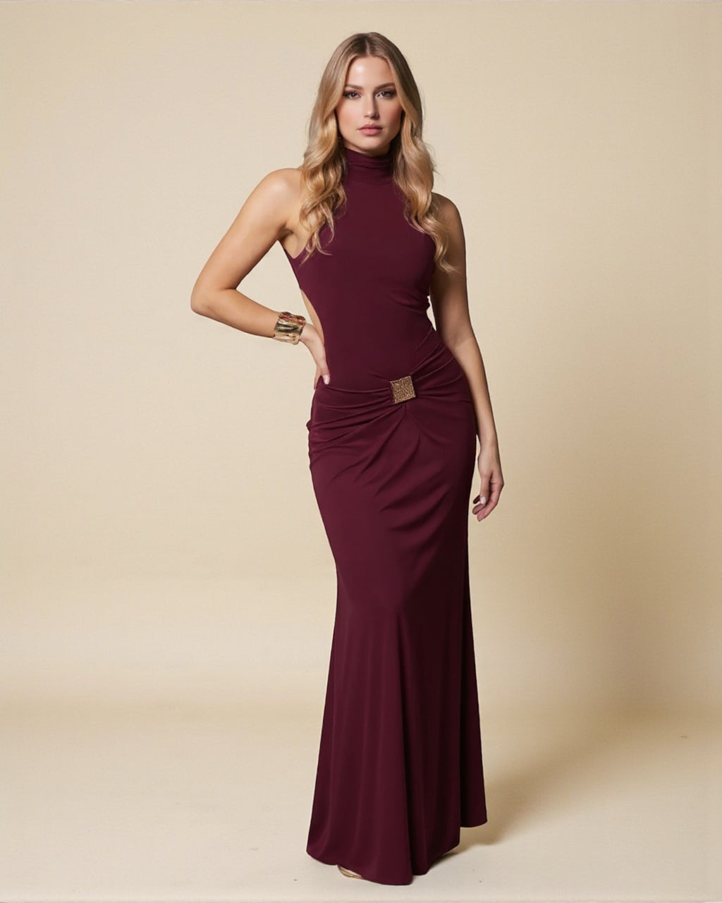 Gianna Maxi Dress - Burgundy