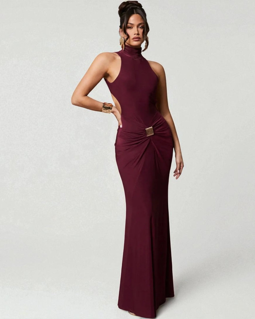 Gianna Maxi Dress - Burgundy