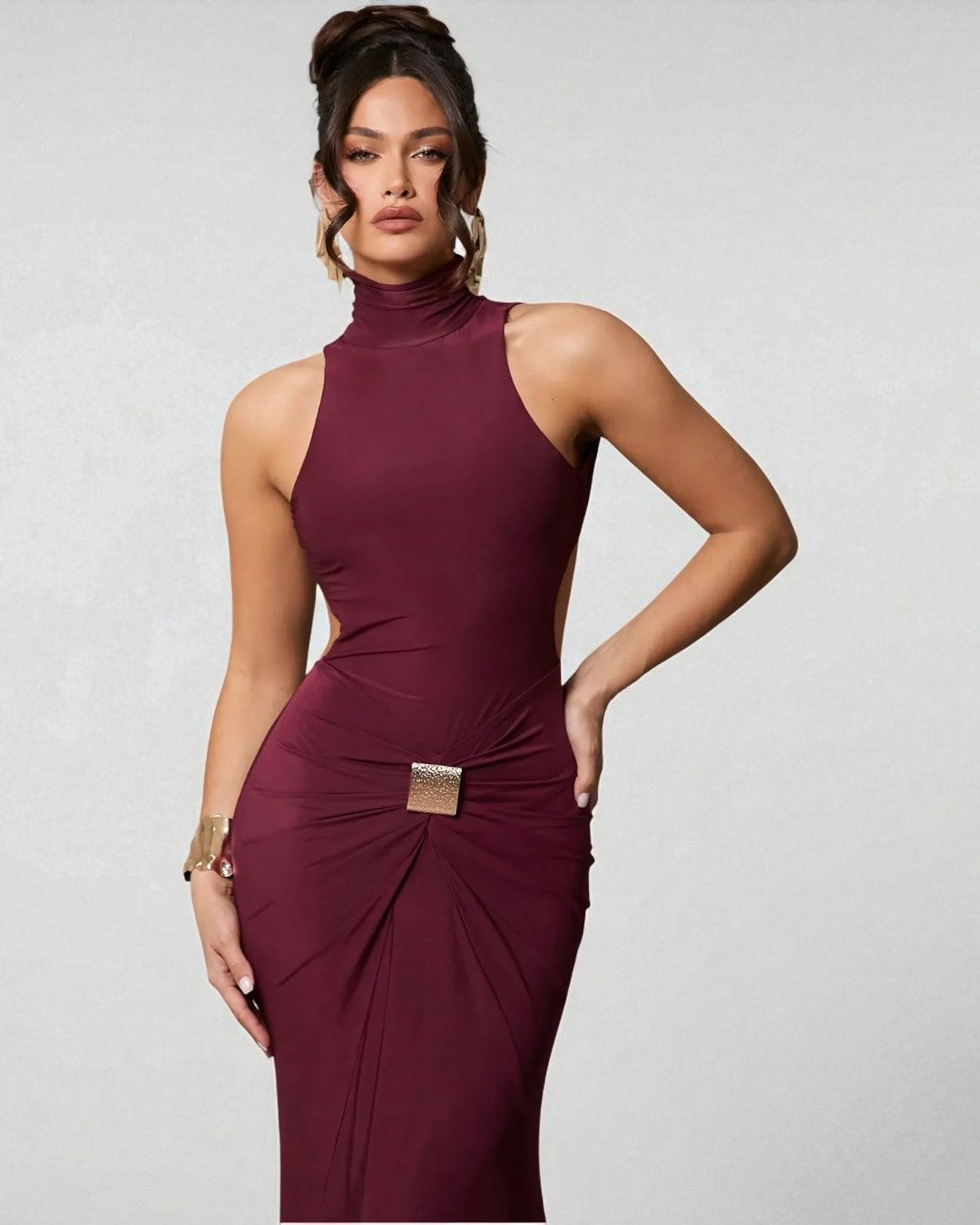 Gianna Maxi Dress - Burgundy