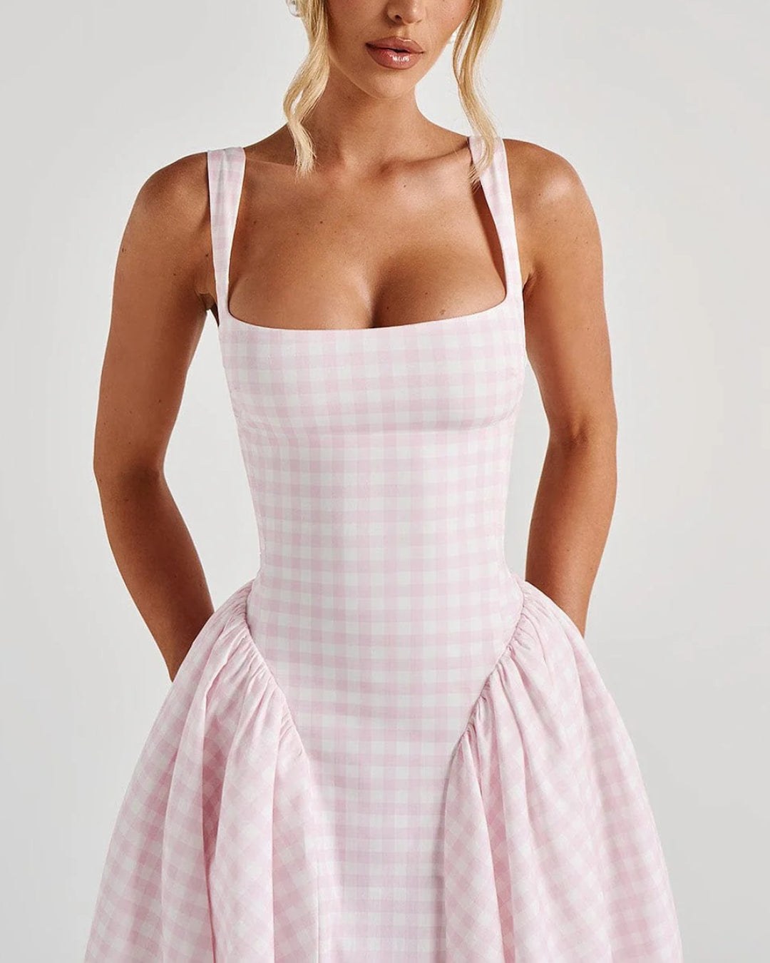 Hazel Midi Dress - Pink