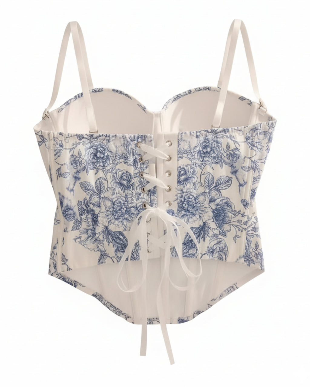 Idella Floral Lace Up Bustier Corset Top for Women, stella corset​