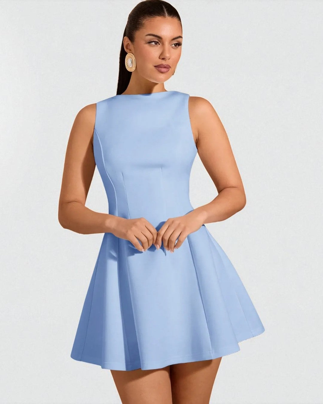 Ivy Baby Blue Mini Dress, short dress, dress mini dresses, mini dress, fashion fashion dress