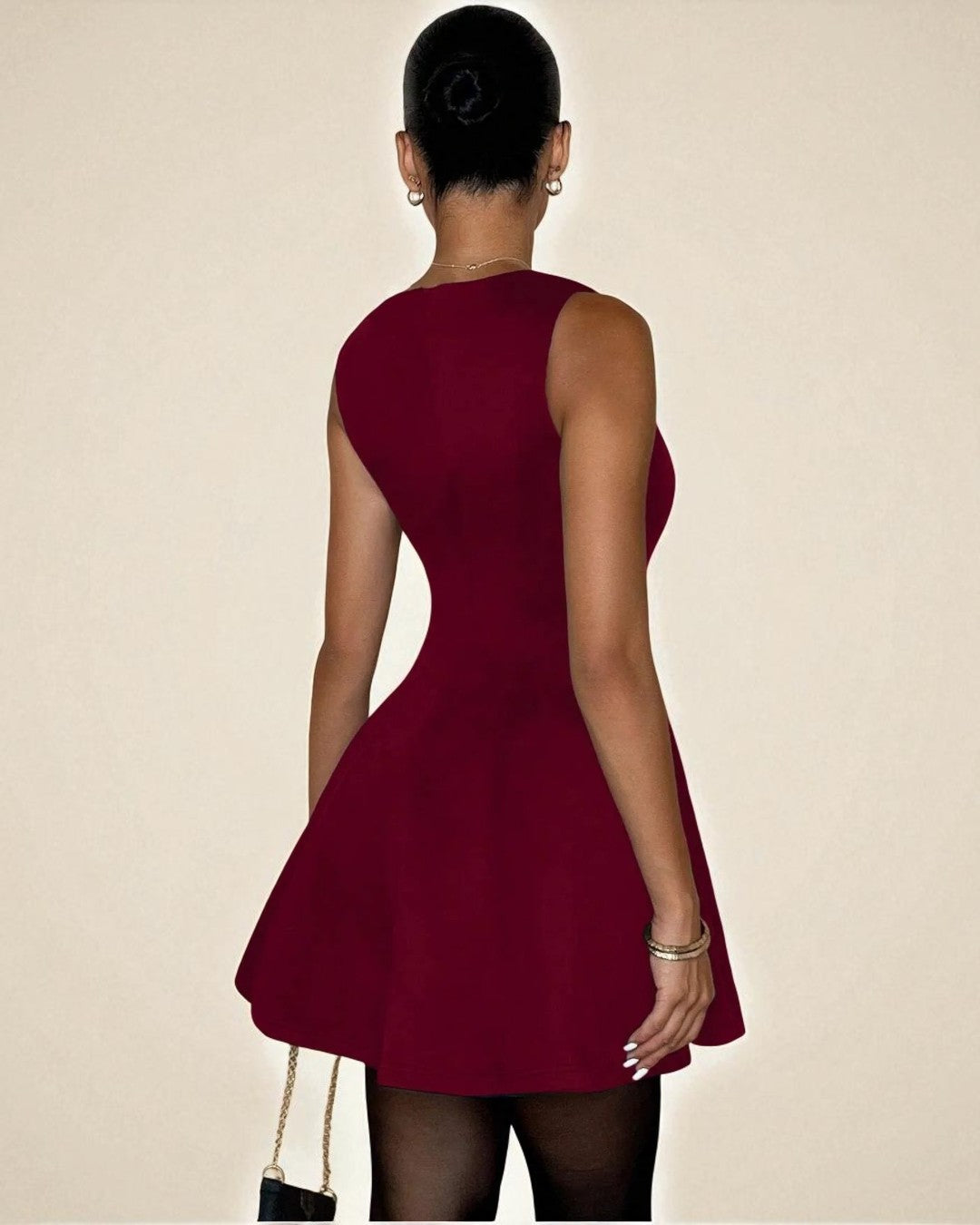 Ivy Mini Dress - Burgundy