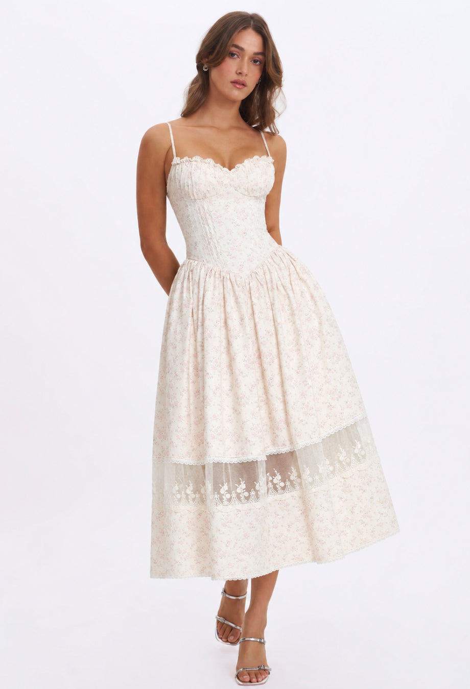 Josie Floral Midi Dress, Jubin dress, vietnamese dress