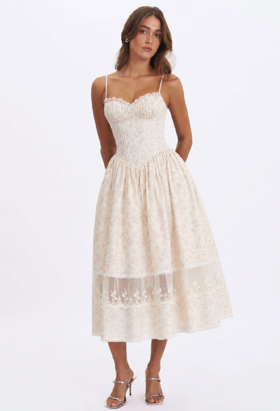 Josie Floral Midi Dress, Jubin dress, vietnamese dress