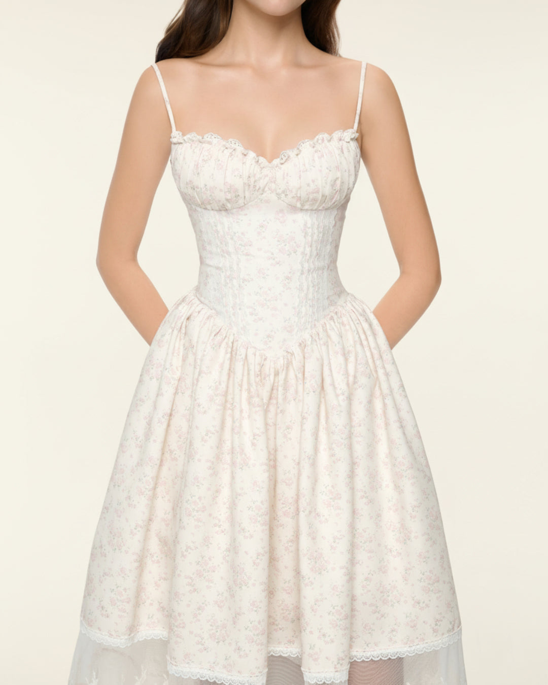 Josie Floral Midi Dress, Jubin dress, vietnamese dress