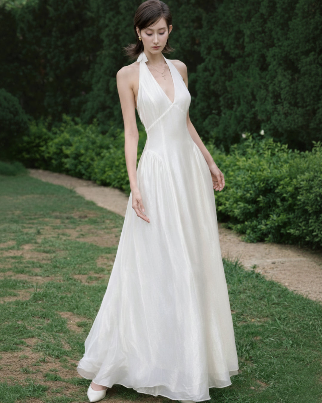 Juliette Ivory Midi Dress, ethereal wedding dress, ethereal fairy wedding dress​, ethereal fairy dress