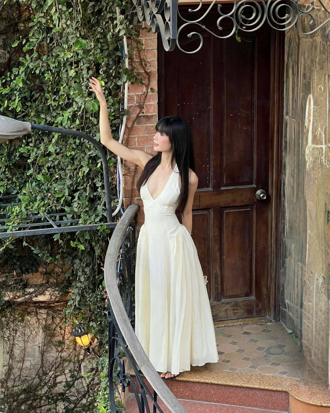 Juliette Midi Dress in Ivory, sun dress, wedding dress wedding dress, women dress dress​