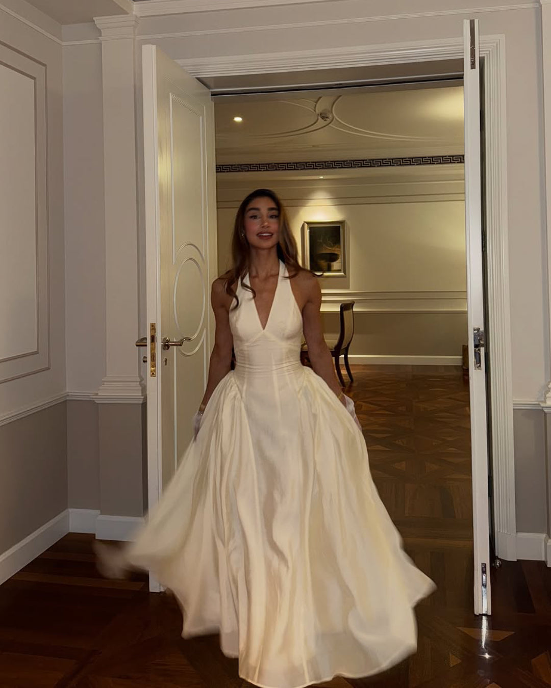 Juliette Midi Dress in Ivory, Ethereal Dress for Women, ethereal wedding dress​