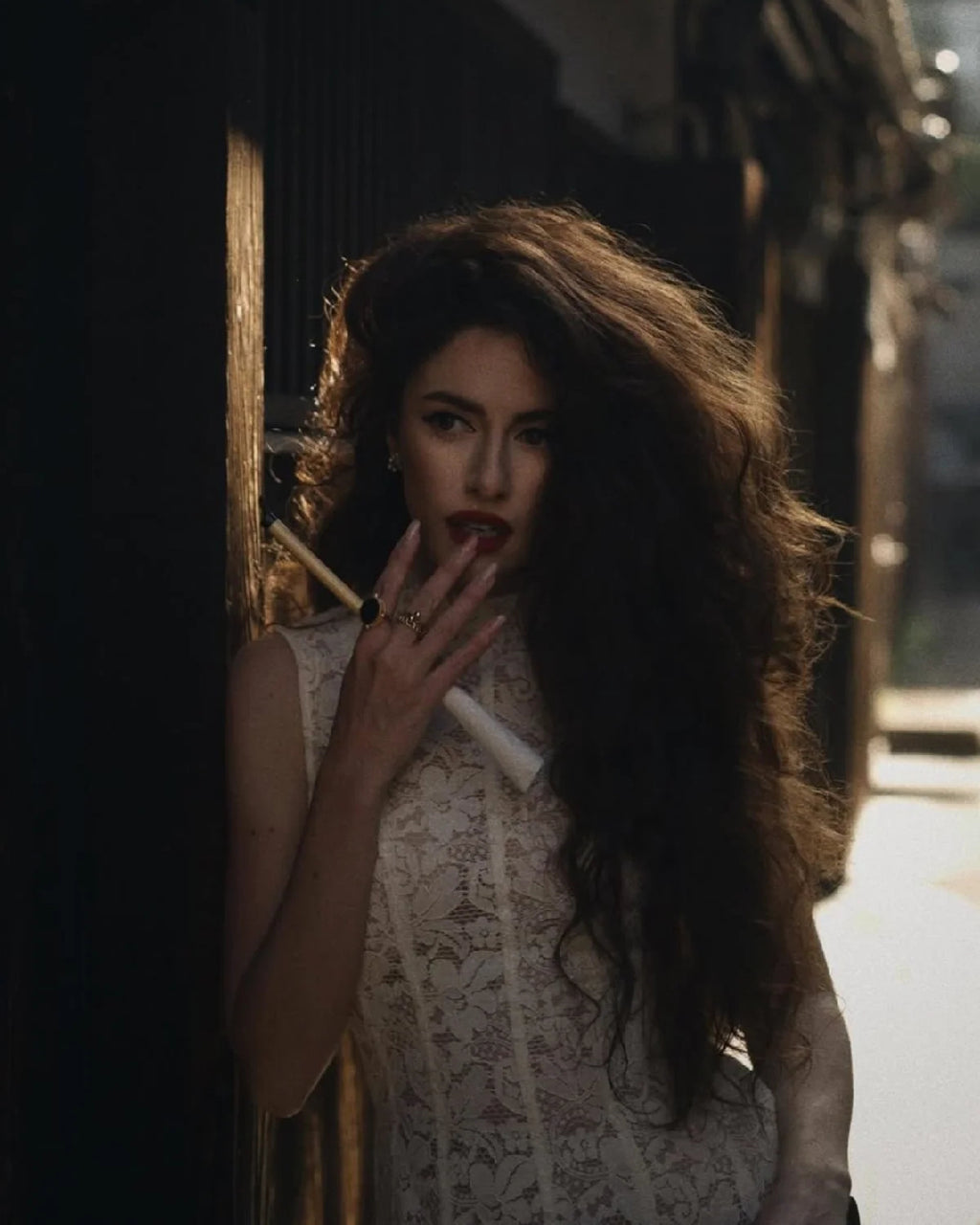 Kinsley White Lace Midi Dress, huong boutique lace dress, white dress for women