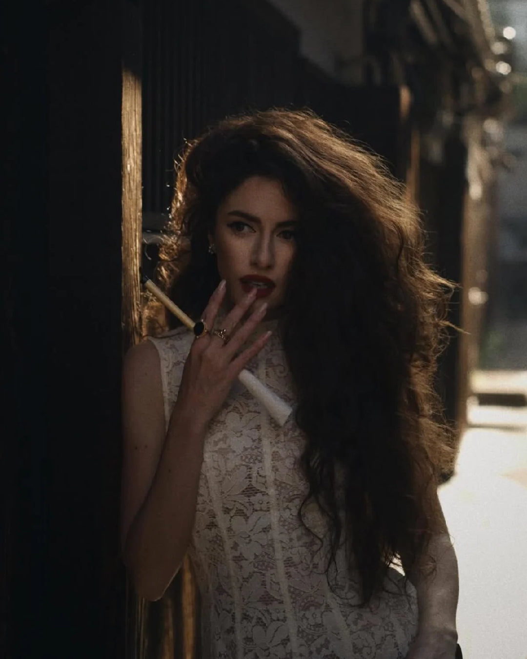 Kinsley White Lace Midi Dress, huong boutique lace dress, white dress for women