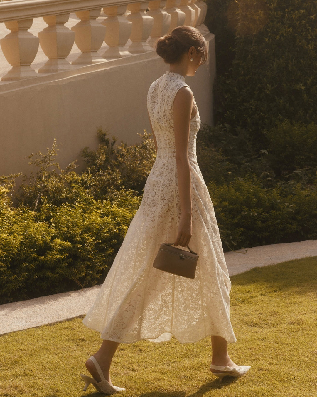 Kinsley White Lace Midi Dress, lace dress dress, lace dress bridal​, lace wedding dress​, white and lace dress​