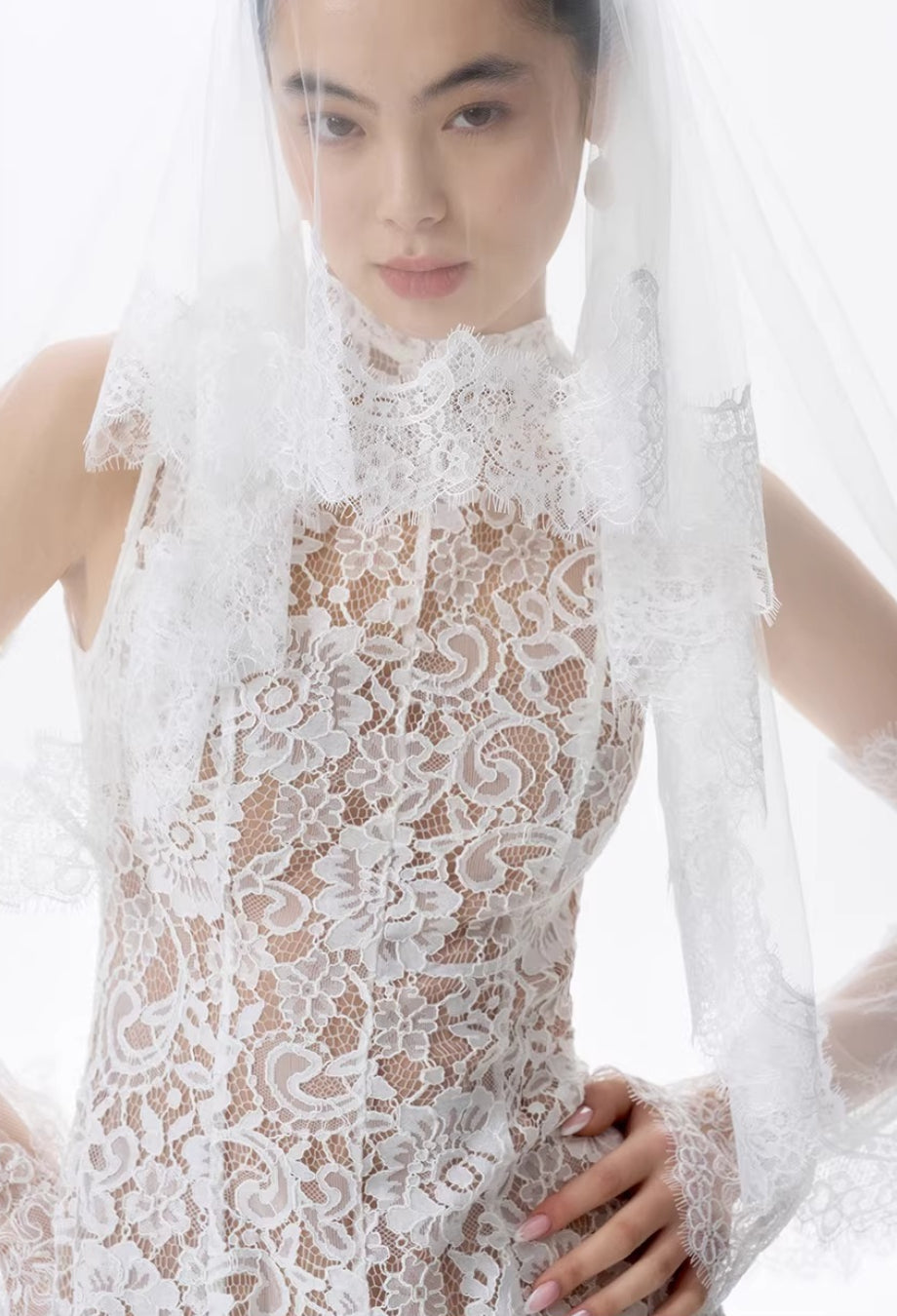 Kinsley White Floral Lace Midi Dress, floral lace dress​, lace dress with slip, lace overlay dress​