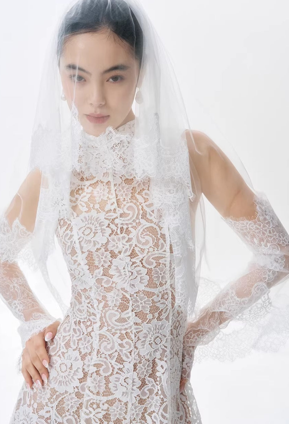 Kinsley White Floral Lace Midi Dress, floral lace dress​, lace dress with slip, lace overlay dress​