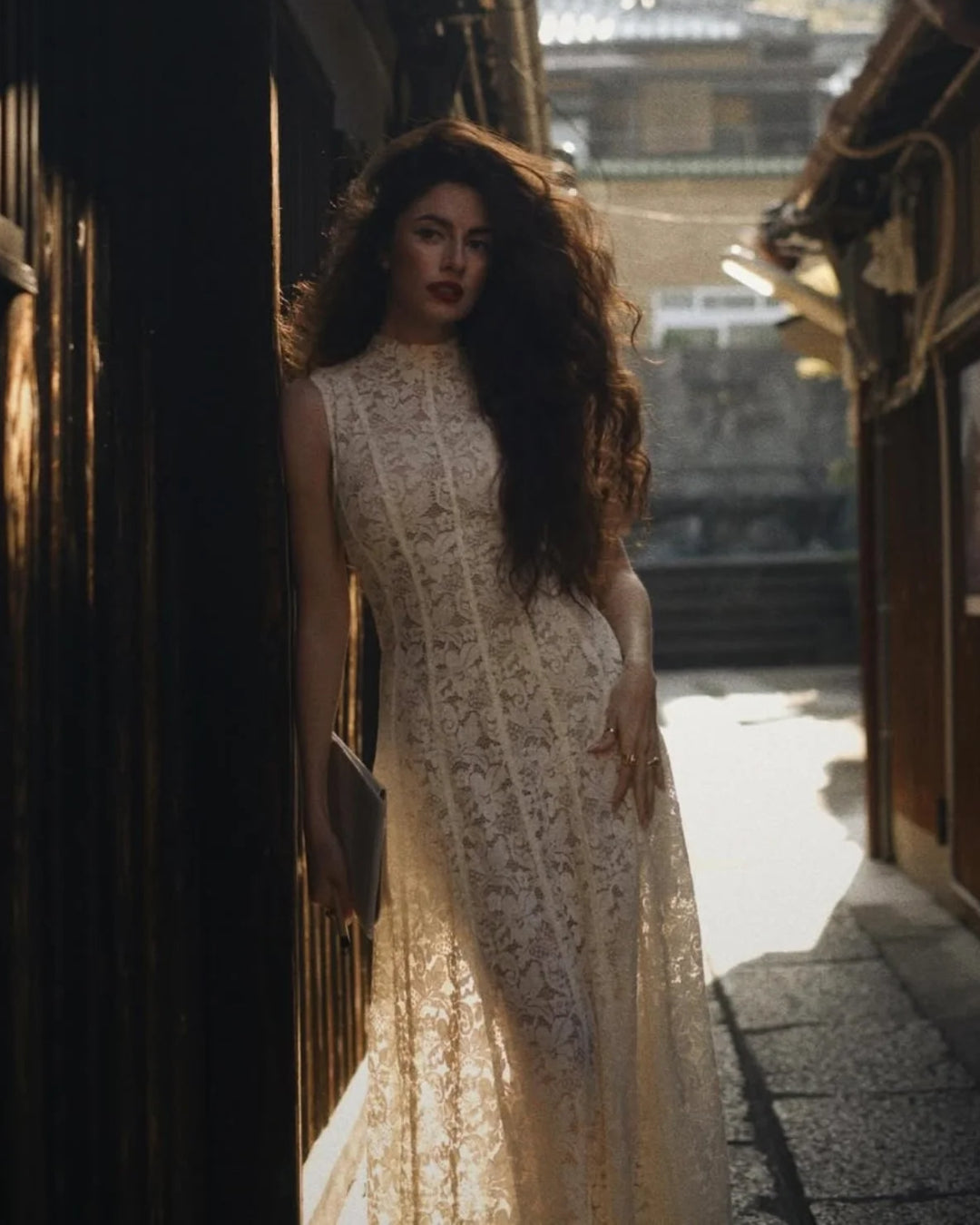 white lace dress canada Lady Black Tie - Medindie Dress - White Lace Open Back Dress