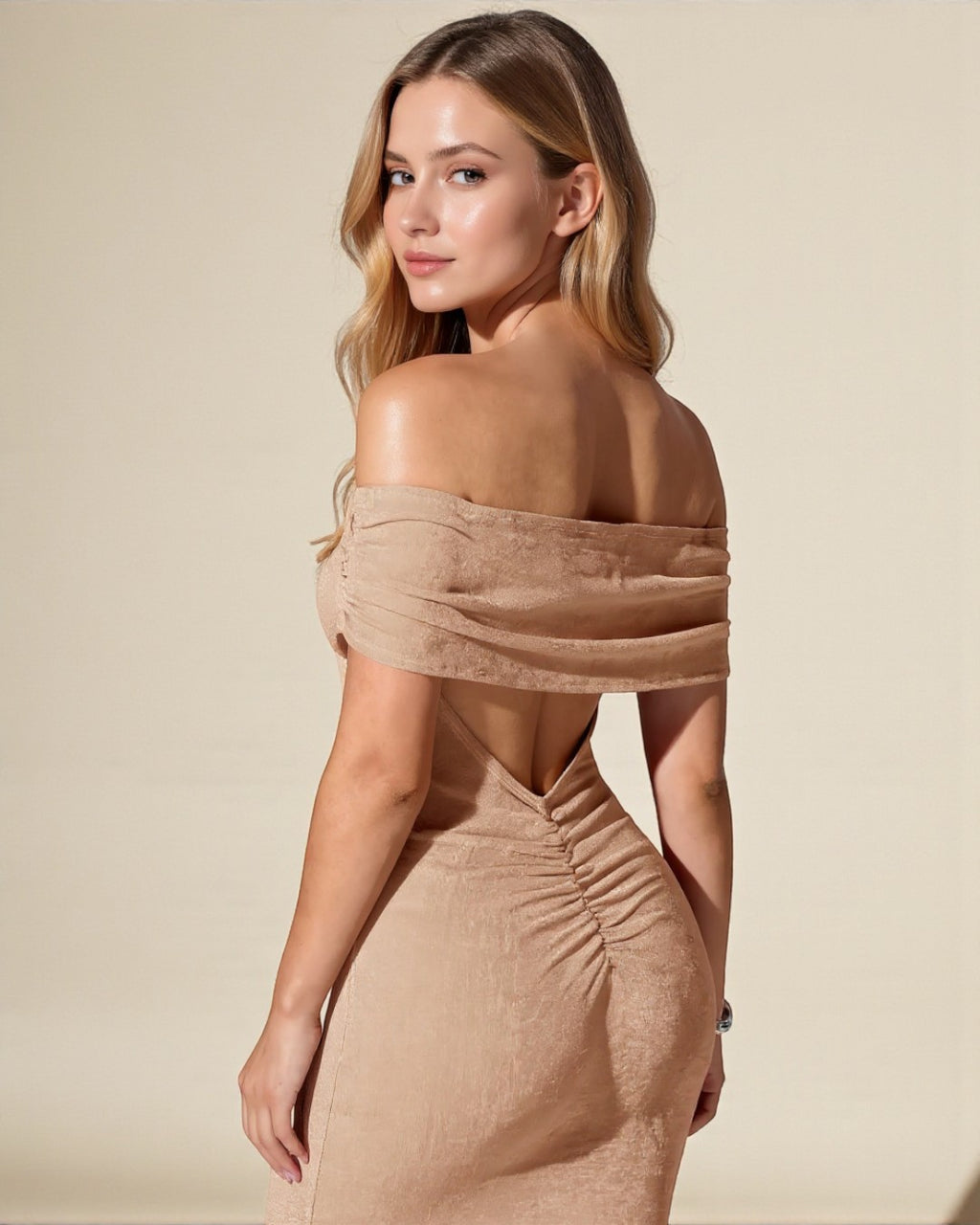 Layla Maxi Dress - Apricot