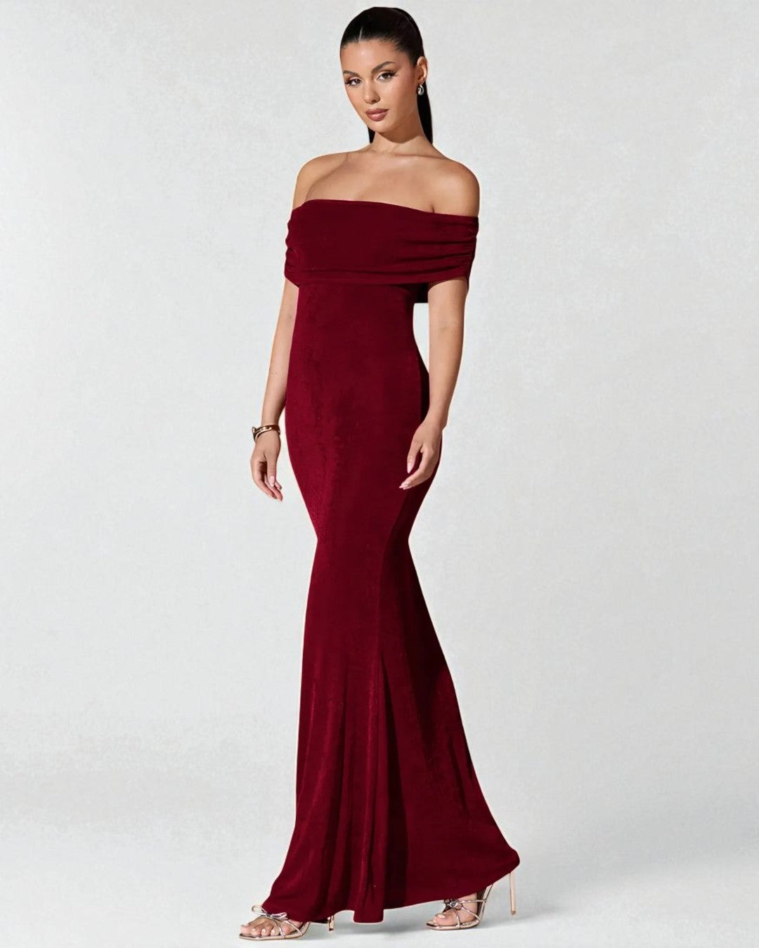 Layla Maxi Dress - Burgundy