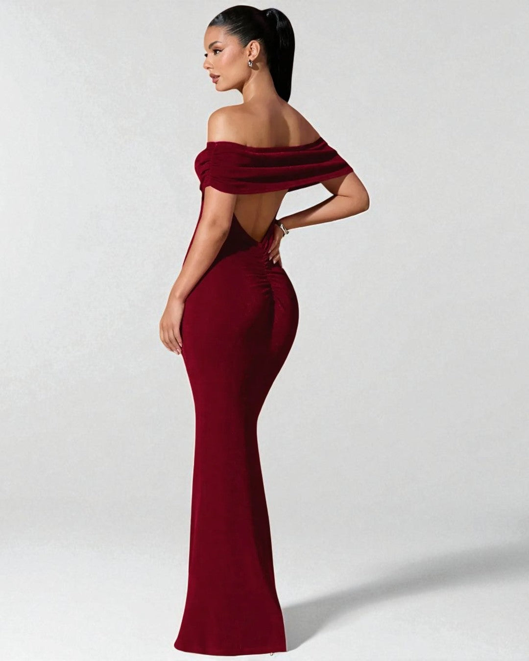 Layla Maxi Dress - Burgundy