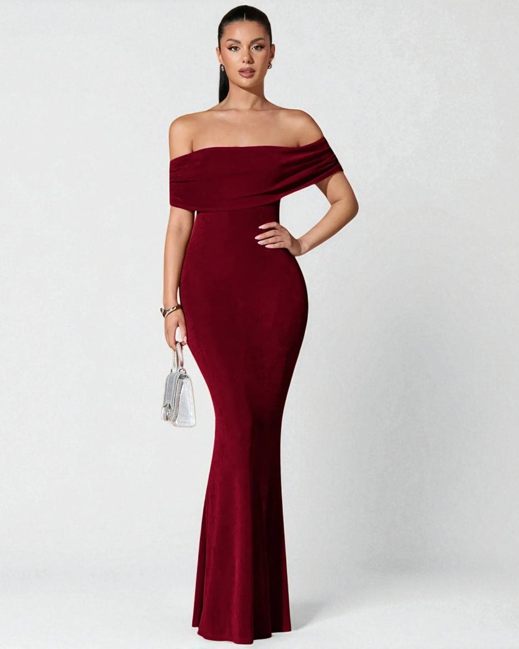 Layla Maxi Dress - Burgundy