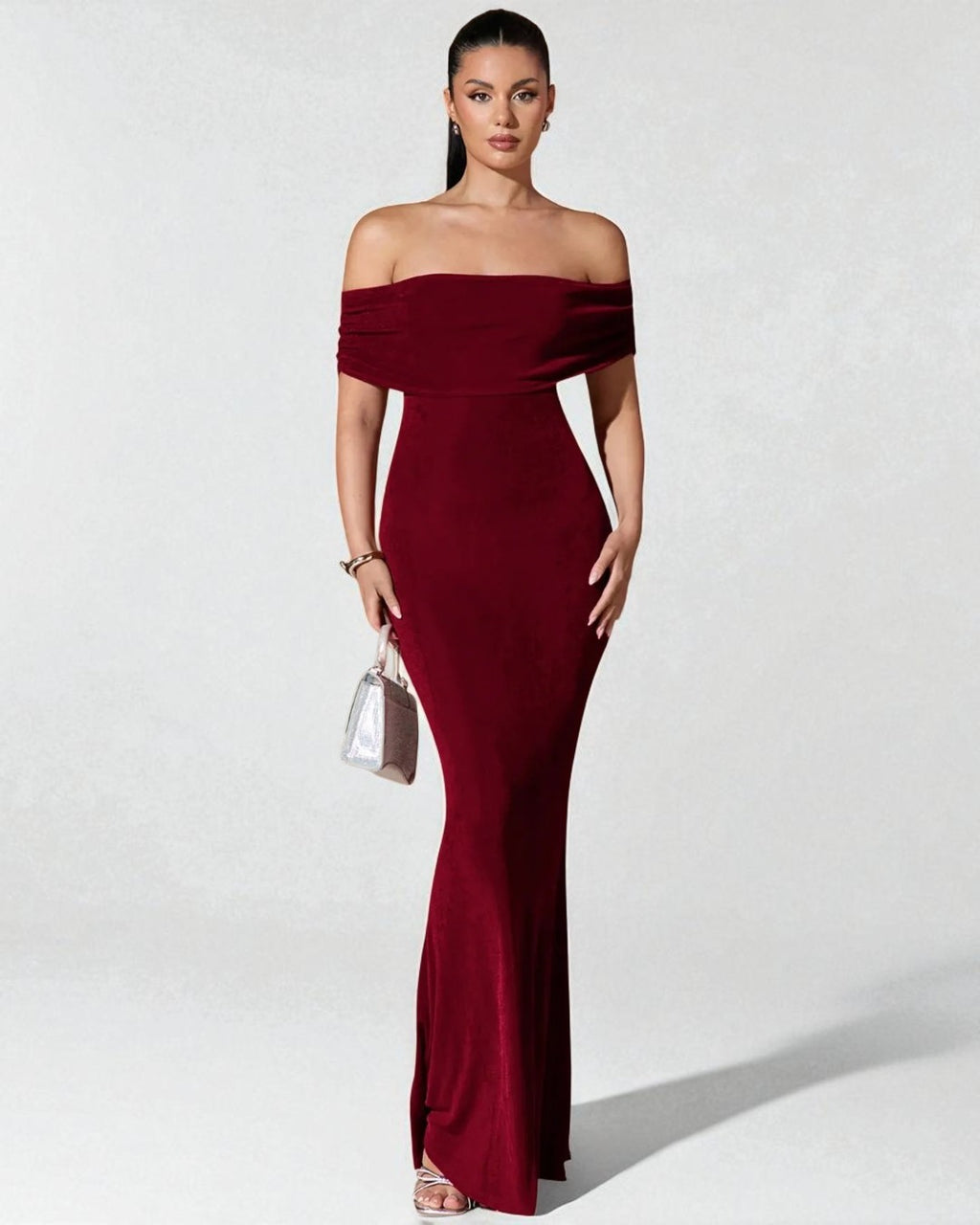 Layla Maxi Dress - Burgundy