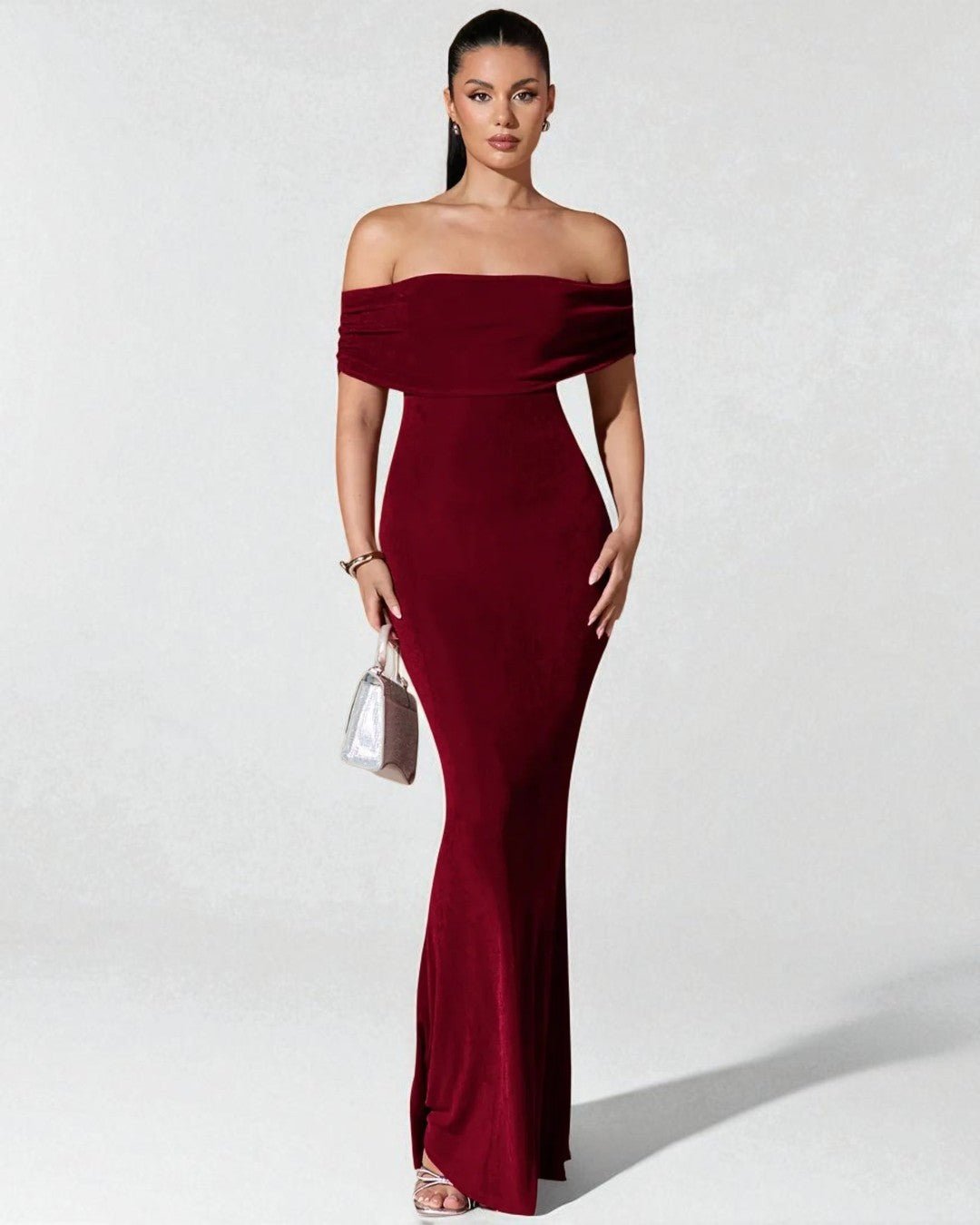 Layla Maxi Dress - Burgundy