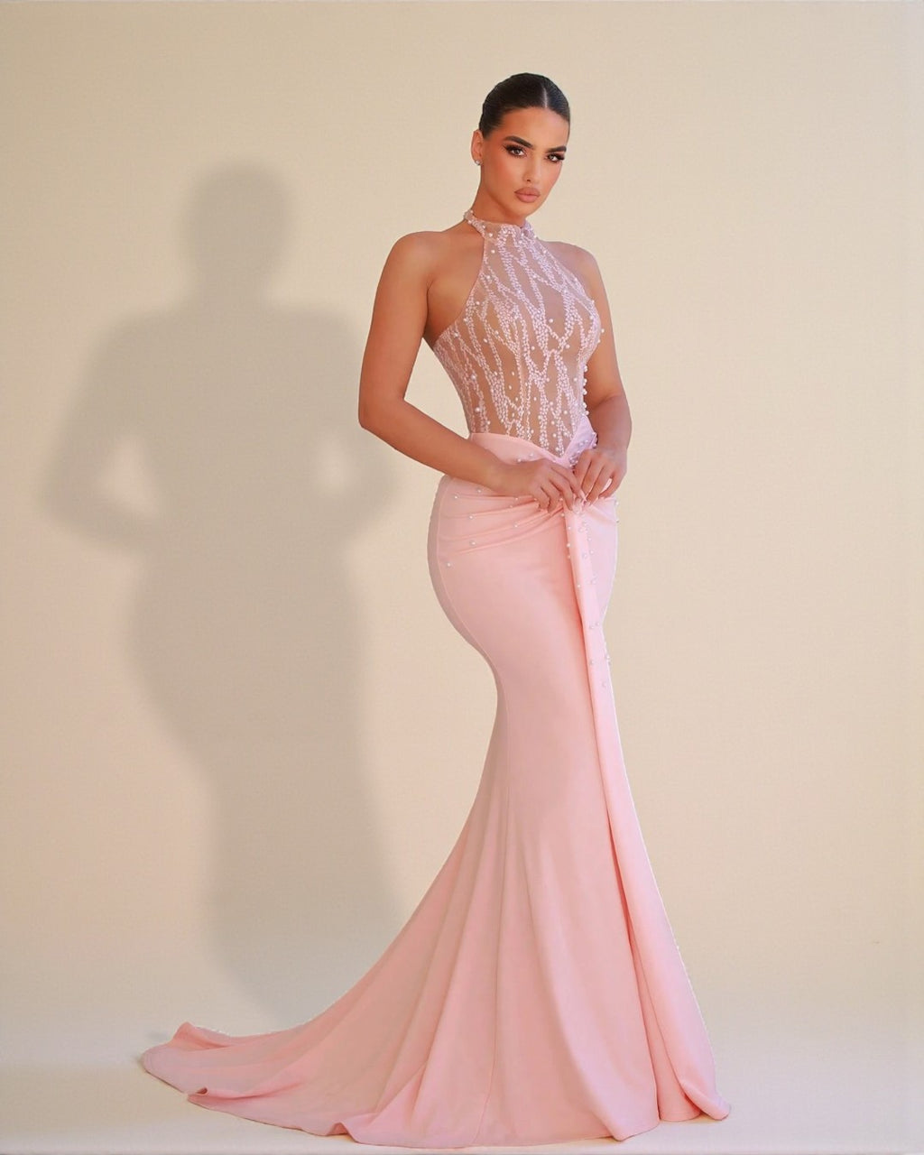 Leilani Corset Dress - Blush Pink