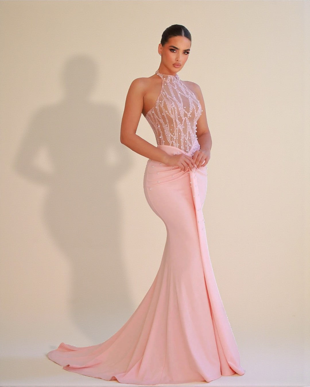 Leilani Corset Dress - Blush Pink