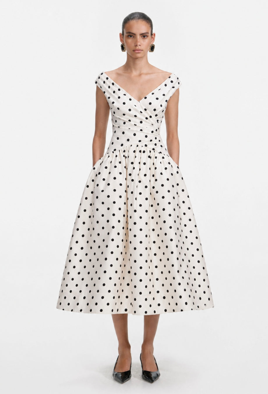 Leilani Polka Dot Dress, Old Money Style Dress, old money cocktail dress​