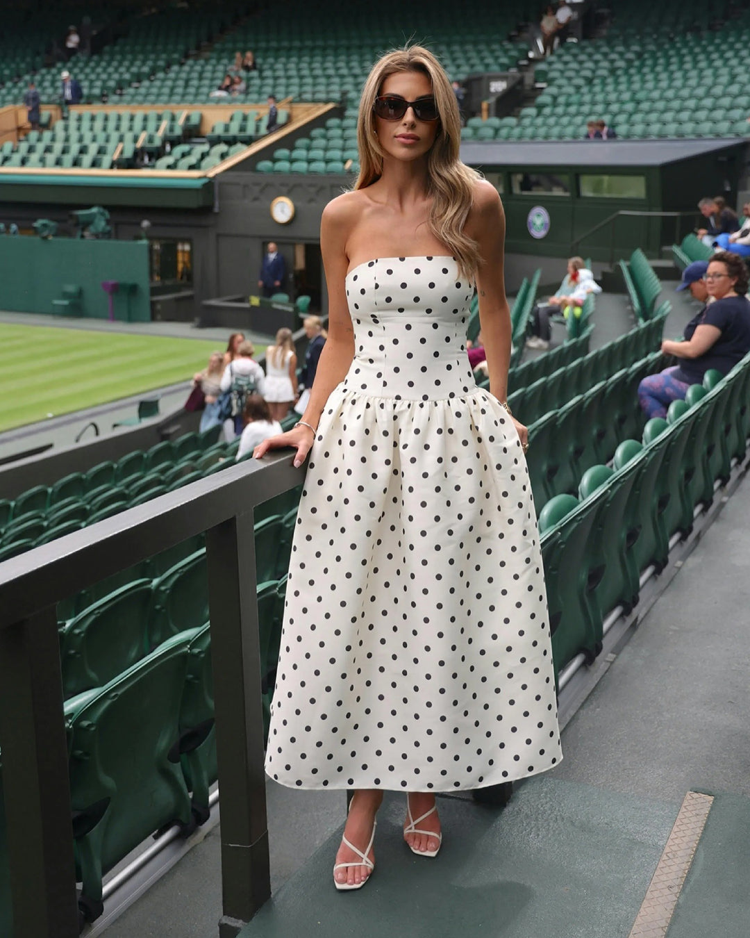 Lucia Midi Dress, polka dot dress