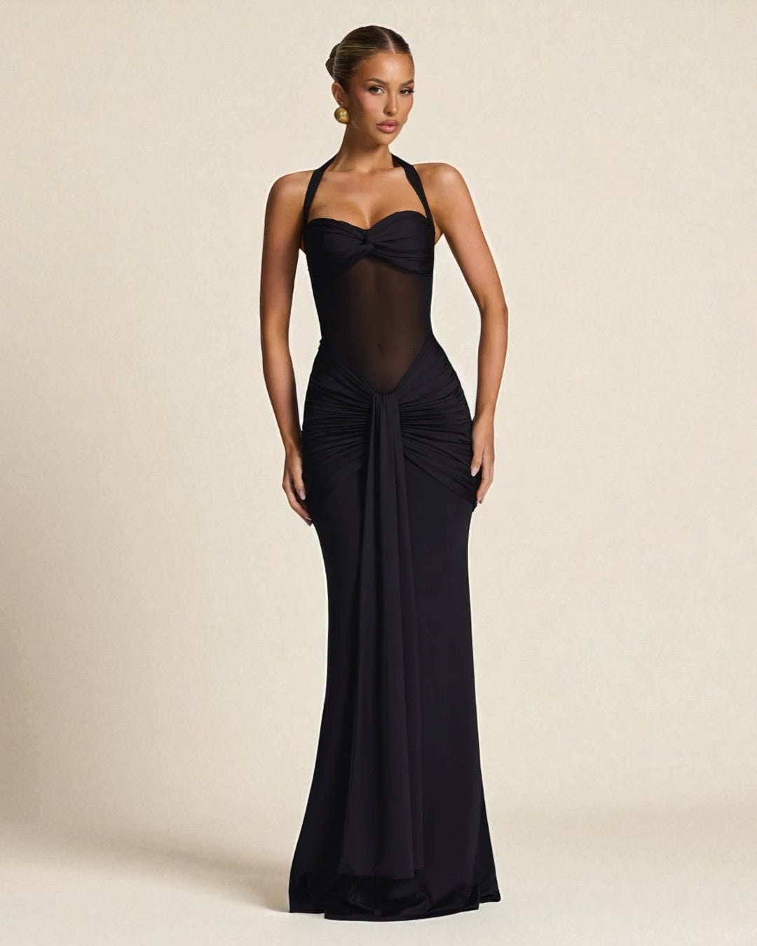 Lucy Halter Neck Bodycon Maxi Dress, Black dress, tight dresses, graduation dress graduation, maxi dress maxi, graduation dress