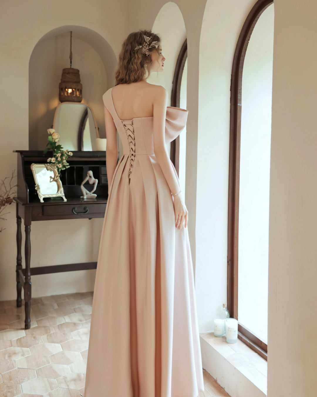 Blush Pink Prom Gown 2026, Marcella Maxi Dress, ball gown prom dress, princess prom gown