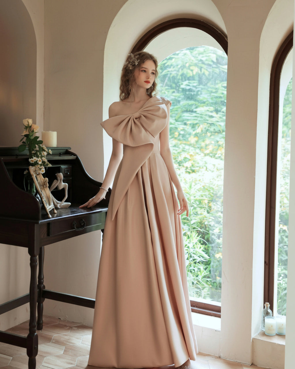 Blush Pink Prom Gown 2026, Marcella Maxi Dress, ball gown prom dress, princess prom gown