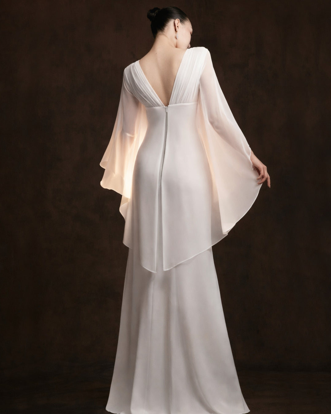Mary Rose White Maxi Dress with Shawl, dress with shawl, dress with a shawl​, white dress with shawl