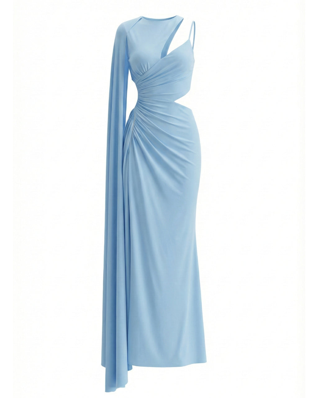 Medias Maxi Dress, blue evening gown, 1920s evening gown