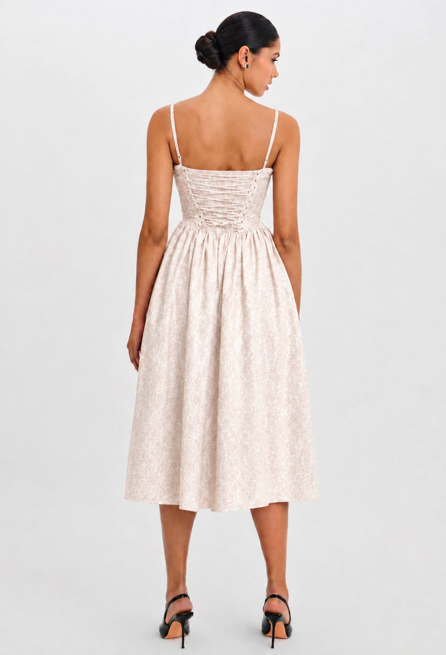 Melody Floral Midi Dress, Jubin Dress Collection, dress floral women​