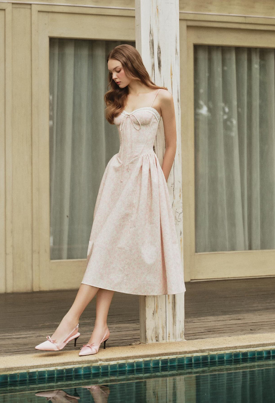 Melody Floral Midi Dress, Jubin Dress Collection, floral dresses for women​