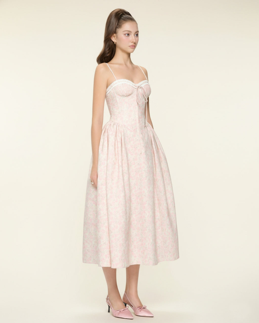 Melody Floral Midi Dress, Jubin Dress Collection, floral dresses for ladies​