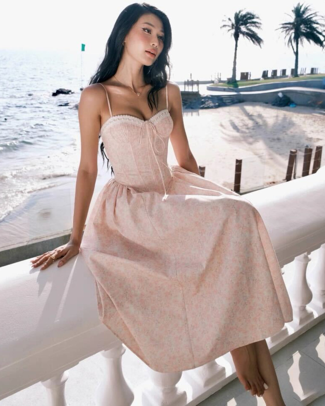 Melody Floral Midi Dress, Jubin Dress Collection, floral dresses for women​