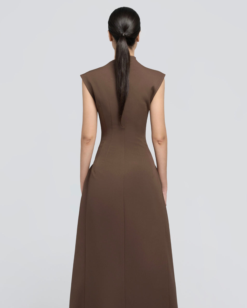 Meshki Brown Midi Dress, Brown Midi Dress for Wedding Guest, asos brown midi dress, brown midi
