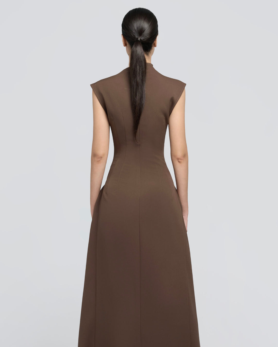 Meshki Brown Midi Dress, Brown Midi Dress for Wedding Guest, asos brown midi dress, brown midi
