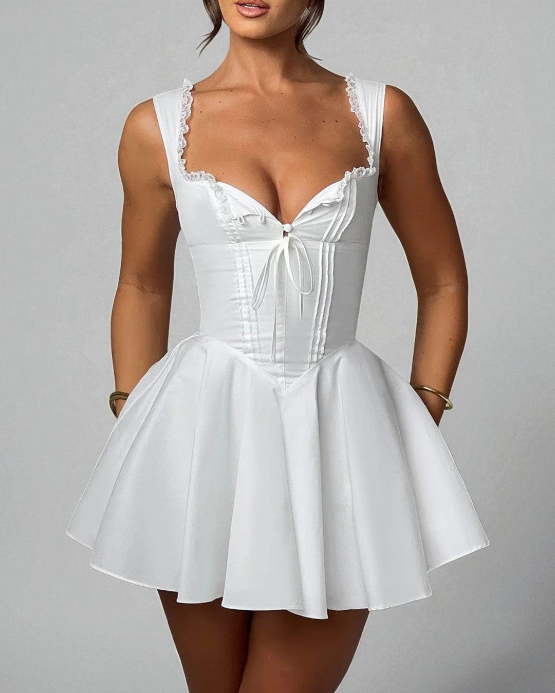 Mila White Mini Dress