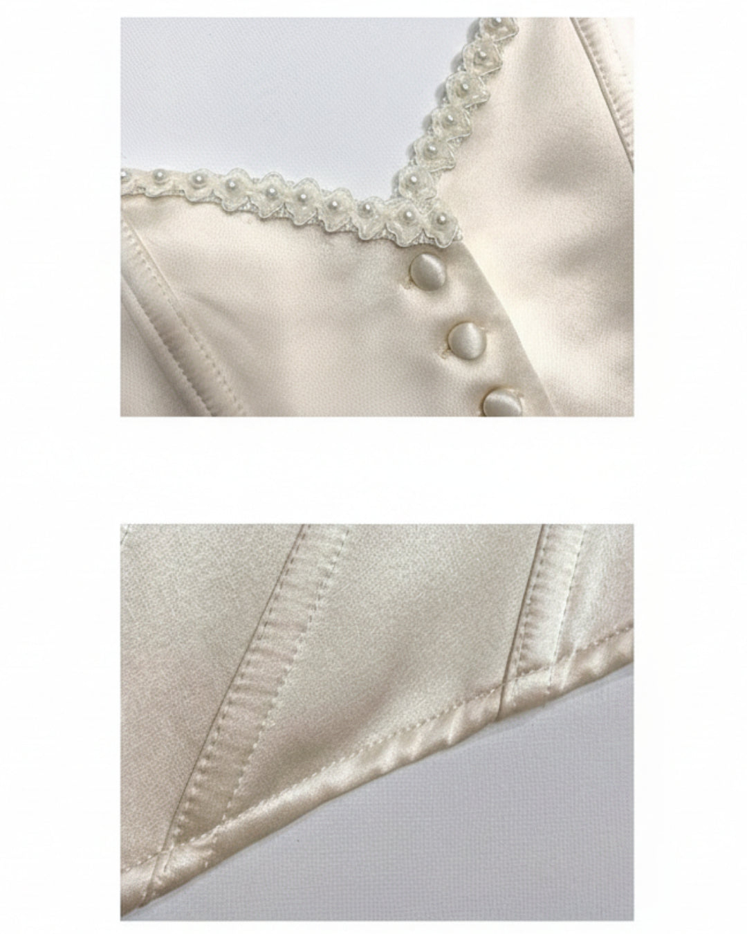 Nastassia Ivory Lace-Up Bustier Corset Top for Women, corset bodysuit​, stella corset locations​